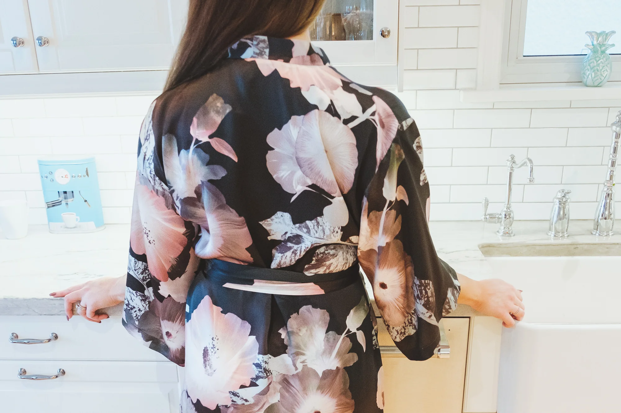 Mana Mahina Long Kimono Robe - Image 4